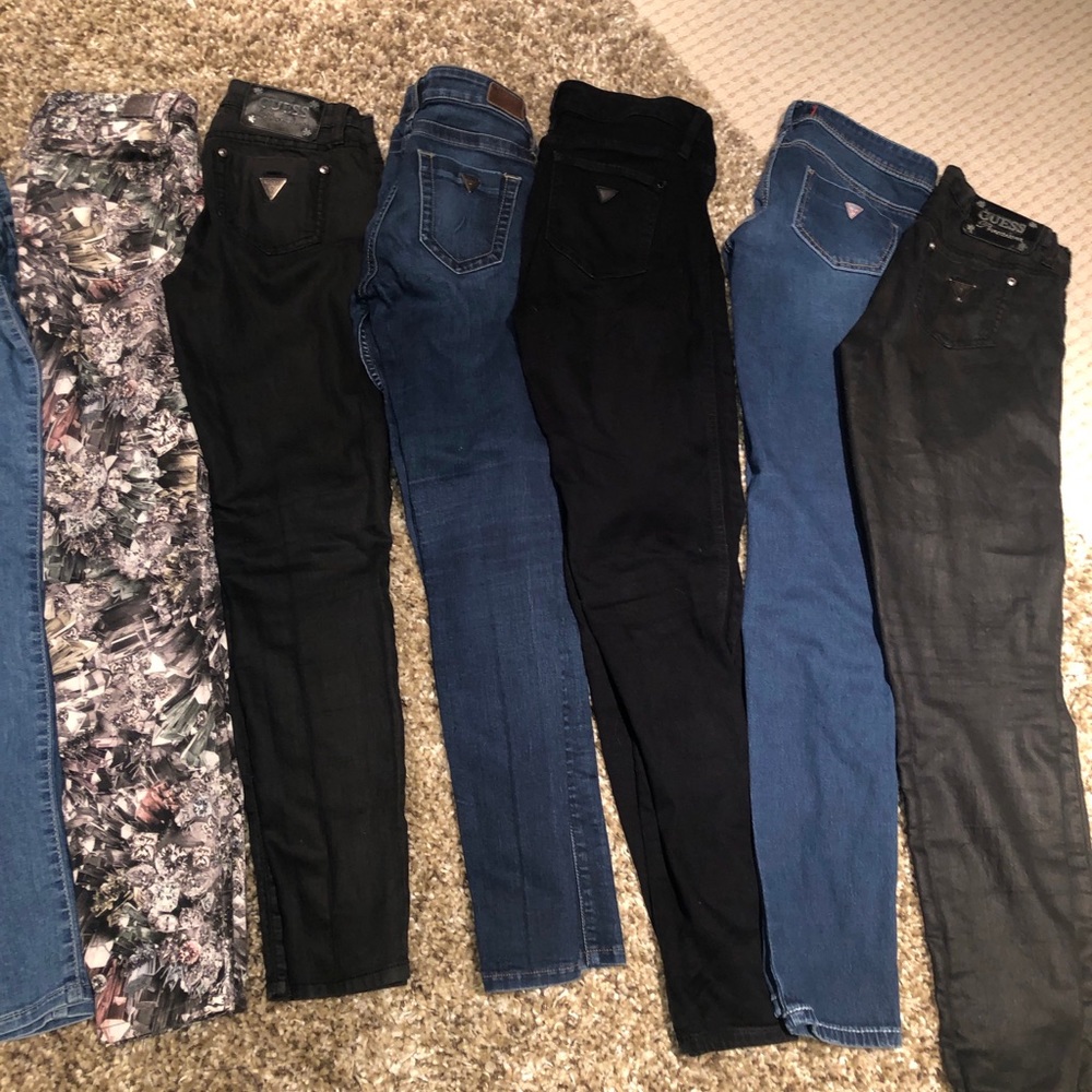 Multiple pairs Guess & Marciano jeans